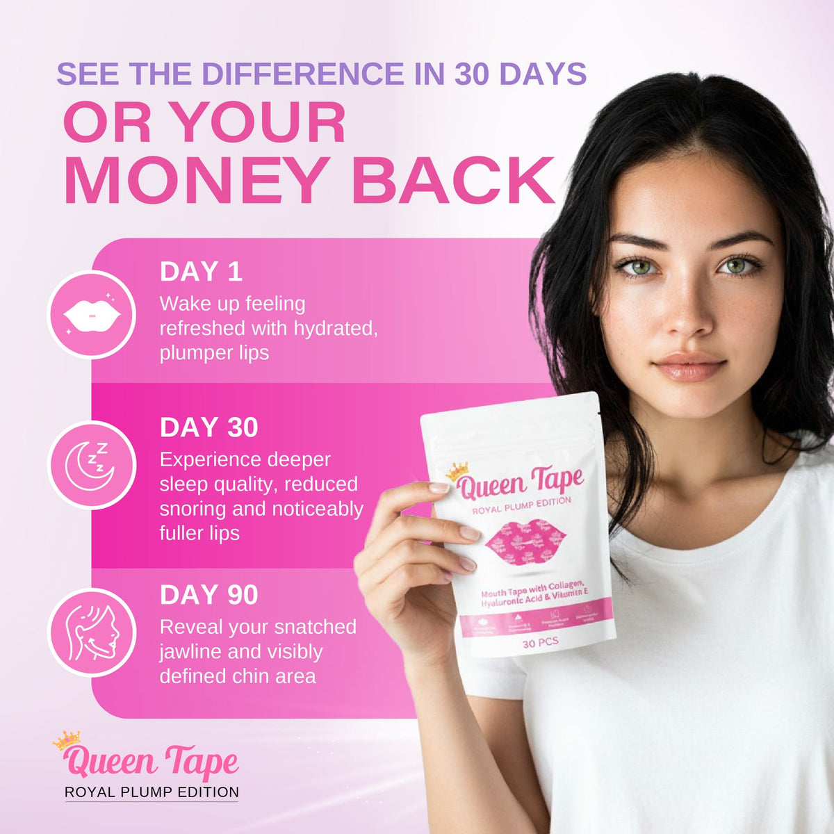 Queen Tape™ - Hydrating Collagen Mouth Tape